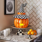 Courtly Check Mini Pedestal Platter by Mackenzie-Childs