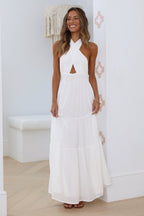 Sun Glare Maxi Dress White