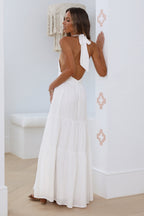 Sun Glare Maxi Dress White