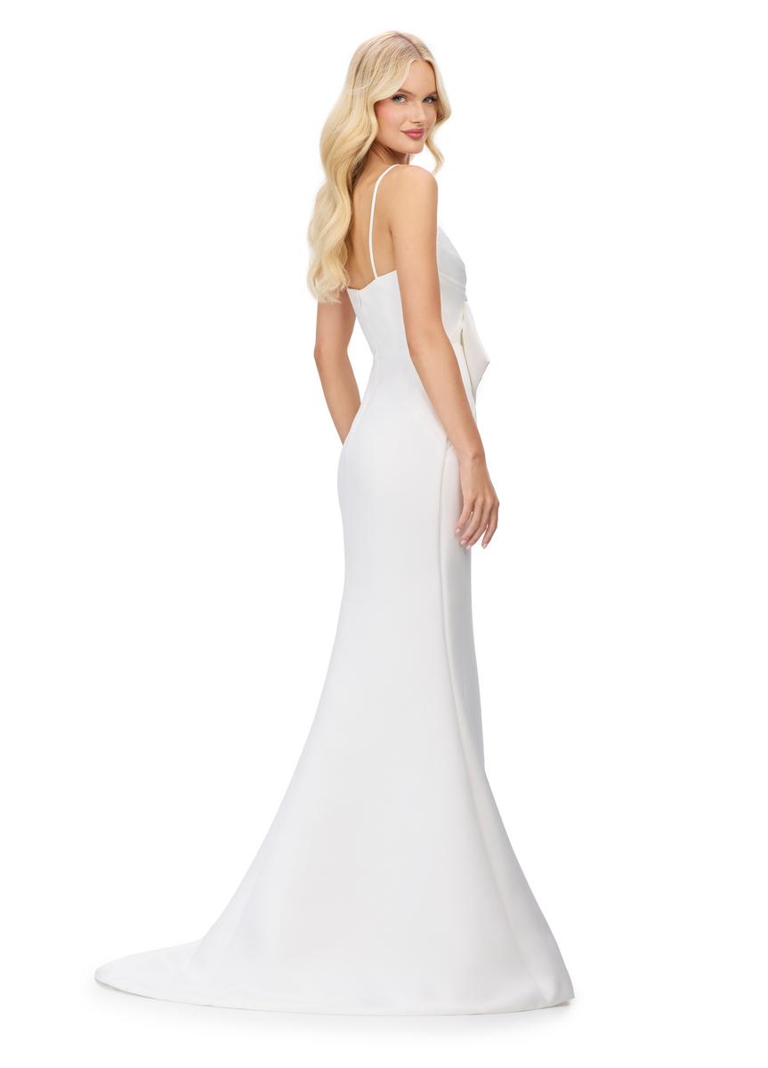 ASHLEYlauren Bow Detail Prom Dress 11702