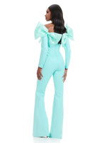 ASHLEYlauren Bow Off Shoulder Prom Dress 12090