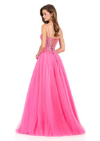 ASHLEYlauren Beaded A-Line Prom Dress 12246