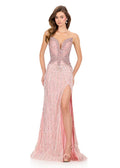 ASHLEYlauren Beaded Glam Prom Dress 12273