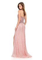 ASHLEYlauren Beaded Glam Prom Dress 12273
