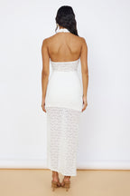 New Beginnings Lace Maxi Dress White
