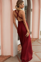 Ariana Multiway Maxi Dress Maroon