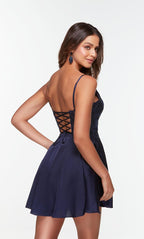 Alyce Paris A-Line Pocket Hoco Dress 3113