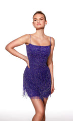 Alyce Paris Beaded Fringe HoCo Dress 40102