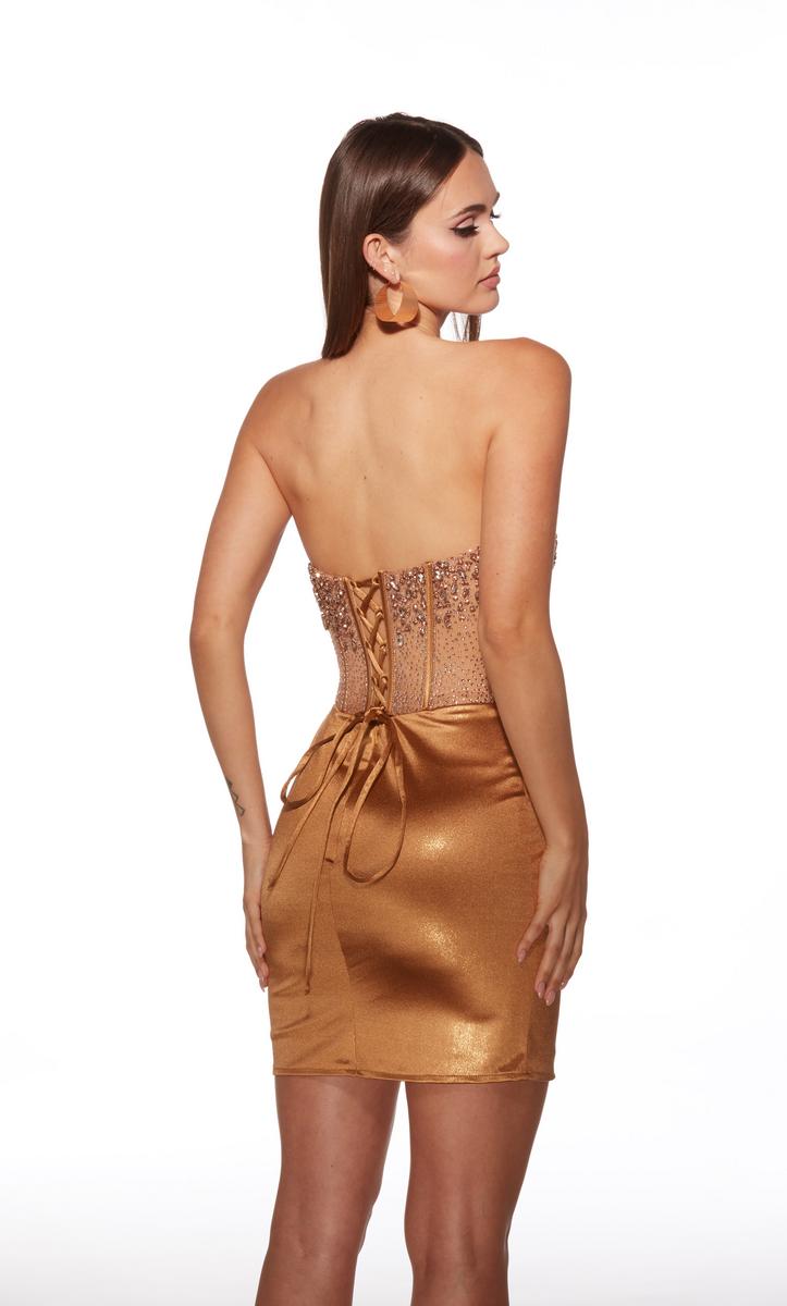 Alyce Paris Strapless Beaded Short Dress 40122