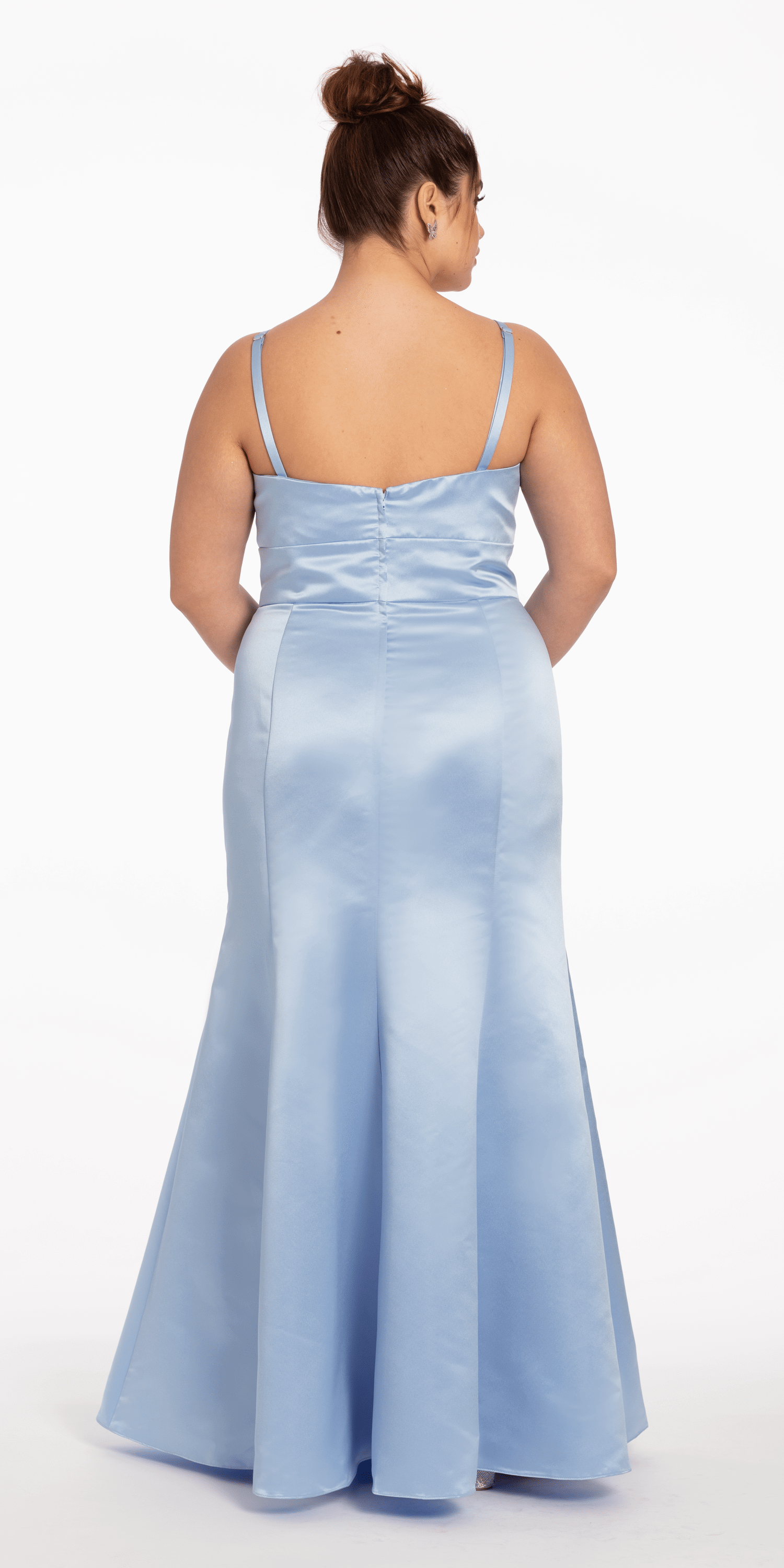 Satin Mermaid Sweetheart Dress - Petite