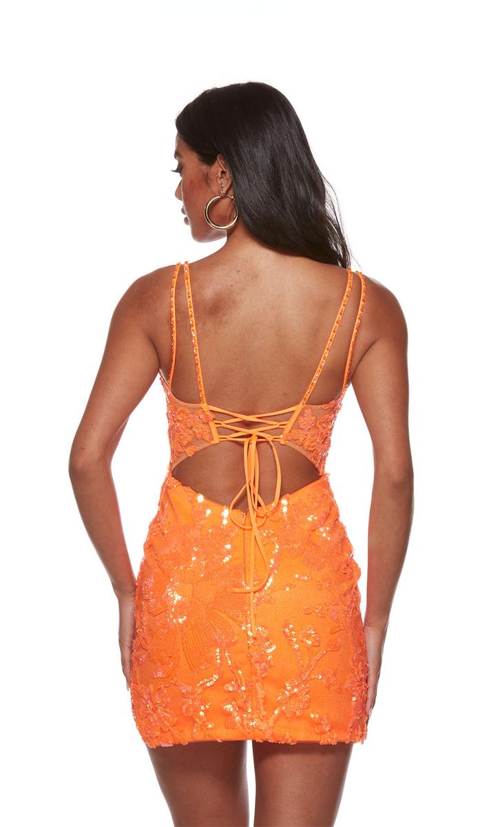 Alyce Paris Strappy Sequin Homecoming Dress 4630