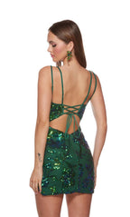 Alyce Paris Strappy Sequin Homecoming Dress 4630