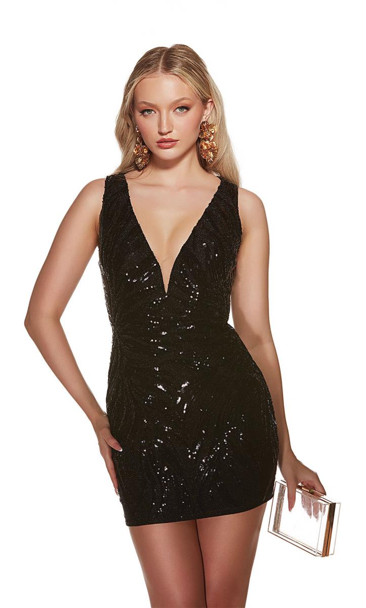 Alyce Paris Unique Lace-up Back Homecoming Dress 4892