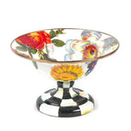 Flower Market Small Compote - White