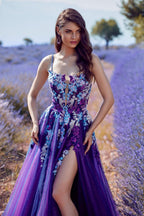 Alyce Paris Floral Lace A-Line Prom Dress 61673
