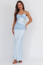 Arizona Sunset Criss-Cross Bow Back Dress Blue
