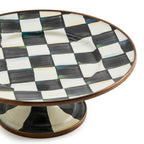 Courtly Check Mini Pedestal Platter by Mackenzie-Childs