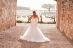 Allure Bridals Fit and Flare Lace Bridal Gown A1260