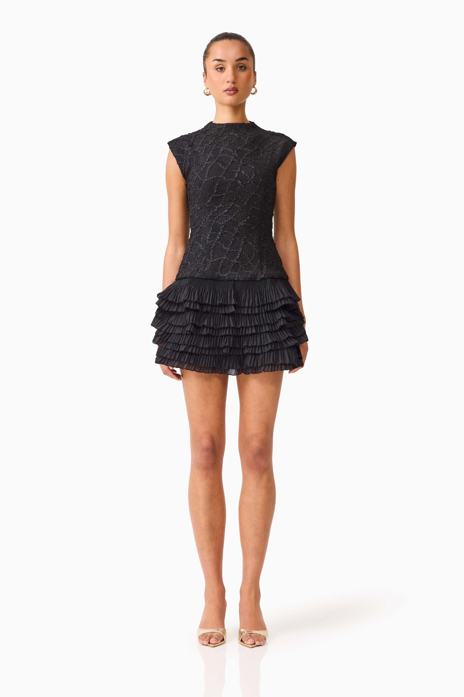 Elliatt Alexandra Tiered Mini Dress