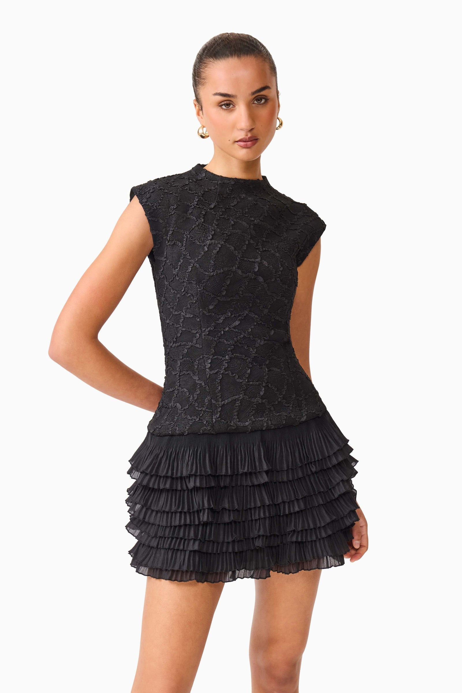 Elliatt Alexandra Tiered Mini Dress