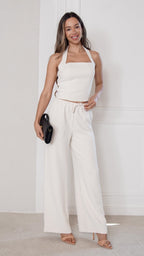 Solenne Palazzo Pants