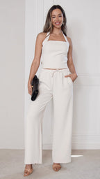 Solenne Palazzo Pants