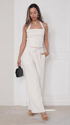Solenne Palazzo Pants