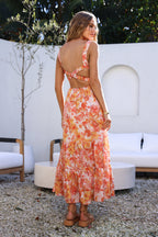 Tell Me Everything Maxi Dress Orange