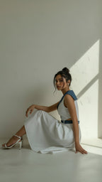 Althea Denim Midi Dress