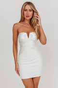 Ahri Strapless Bodycon Mini Dress Ivory