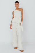 Austin City Textured Pants Cream