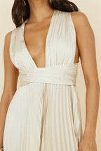 Florentina Midi Dress Champagne