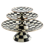 Courtly Check Mini Pedestal Platter by Mackenzie-Childs