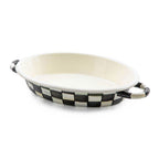 Mackenzie-Childs Courtly Check Medium Oval Gratin Dish