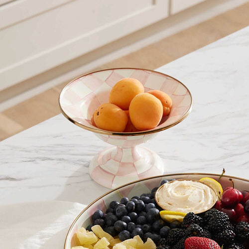 Rosy Check Small Compote by MacKenzie-Childs