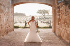 Allure Bridals Fit and Flare Lace Bridal Gown A1260